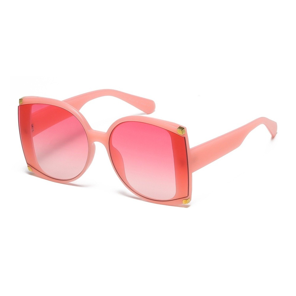 Women Sunglasses Pink Frame Lens Fashion Designer Oversized Square‎ Model Lentes